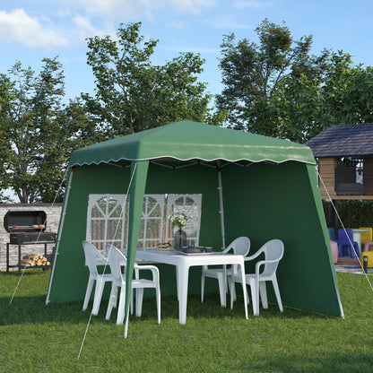 outsunny-pop-up-gazebo-with-2-sides-slant-legs-and-carry-bag-height-adjustable-uv50-party-tent-event-shelter-for-garden-patio-green