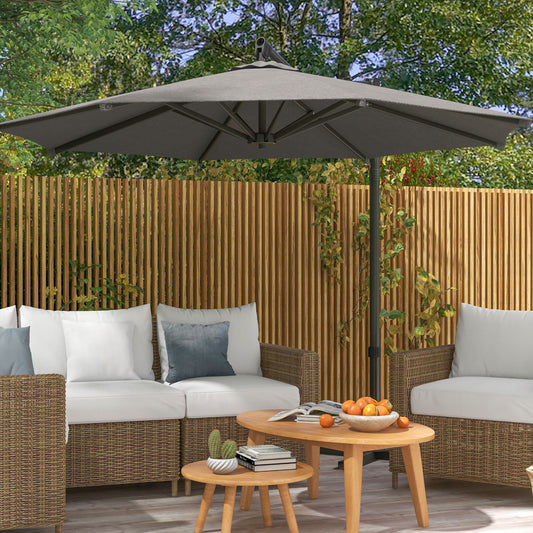 outsunny-3-m-cantilever-banana-parasol-with-cross-base-360-rotation-patio-umbrella-with-crank-handle-tilt-dark-grey