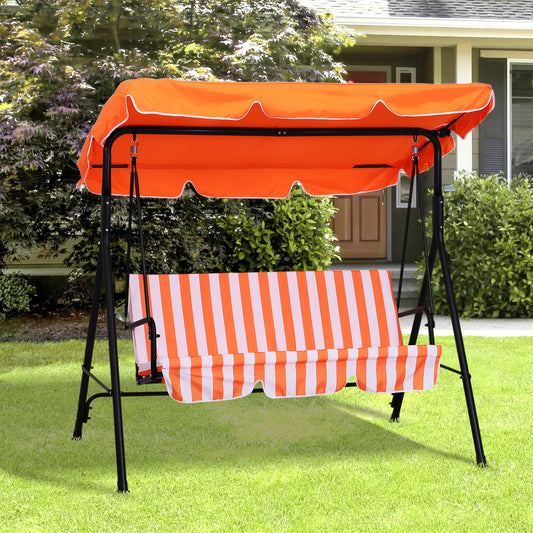 outsunny-3-seater-canopy-swing-chair-garden-rocking-bench-heavy-duty-patio-metal-seat-w-top-roof-orange
