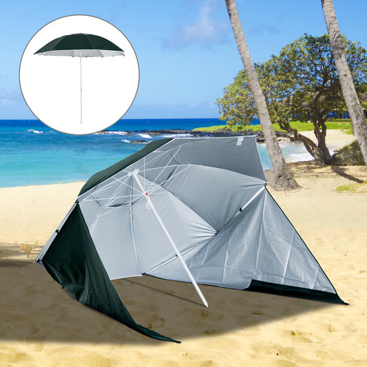 outsunny-all-weather-beach-umbrella-shelteneer-green