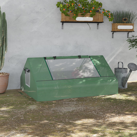 outsunny-mini-greenhouse-portable-garden-small-greenhouse-with-zipped-windows-and-door-180-x-140-x-80cm-dark-green