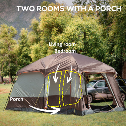 outsunny-3-4-man-two-room-camping-tent-with-vestibule-uv50-cabin-tent-with-3000-mm-water-column-groundsheet-portable-carry-bag-for-travel-hiking