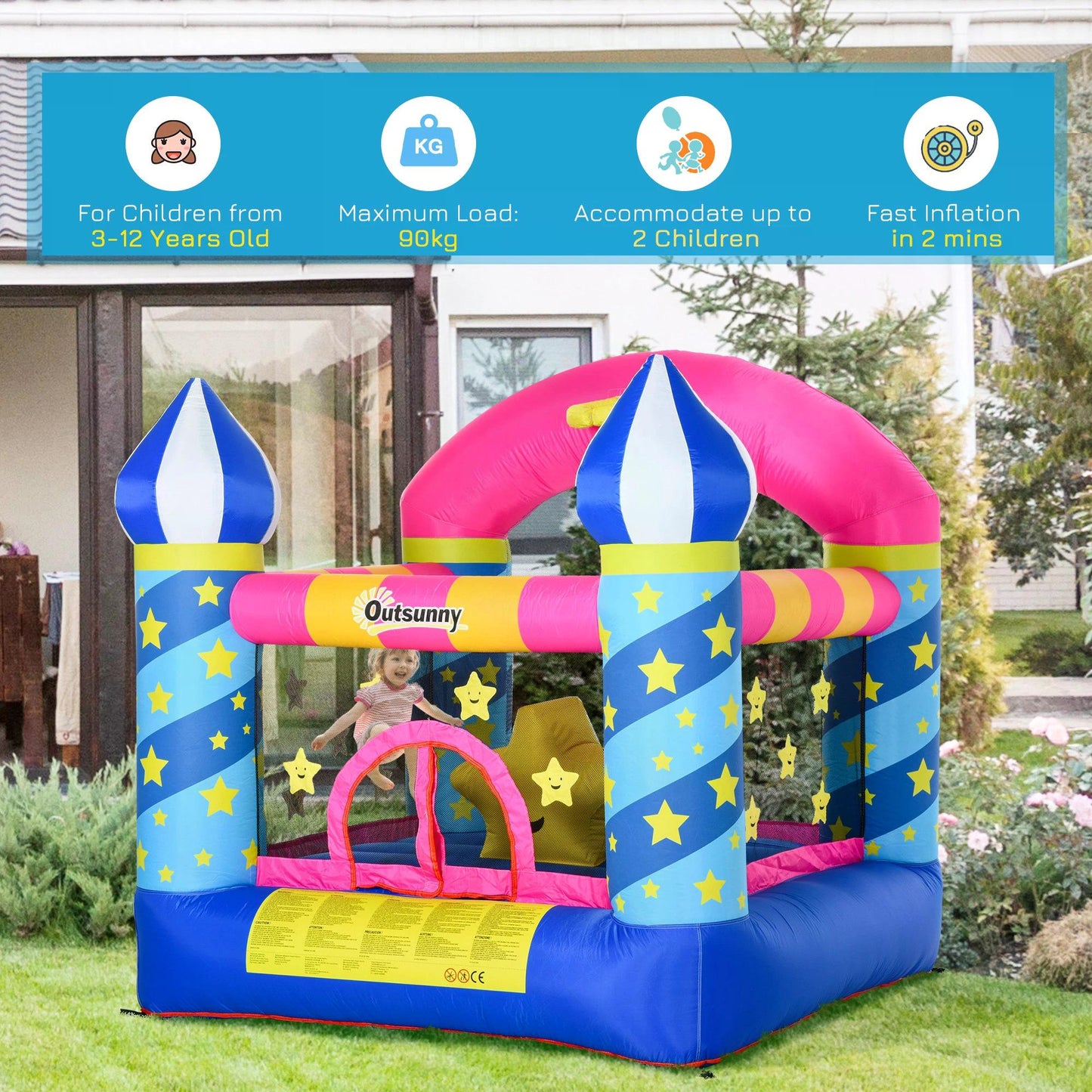 outsunny-kids-bounce-castle-house-inflatable-trampoline-basket-with-inflator-for-age-3-12-castle-stars-design-2-25-x-2-2-x-2-15m