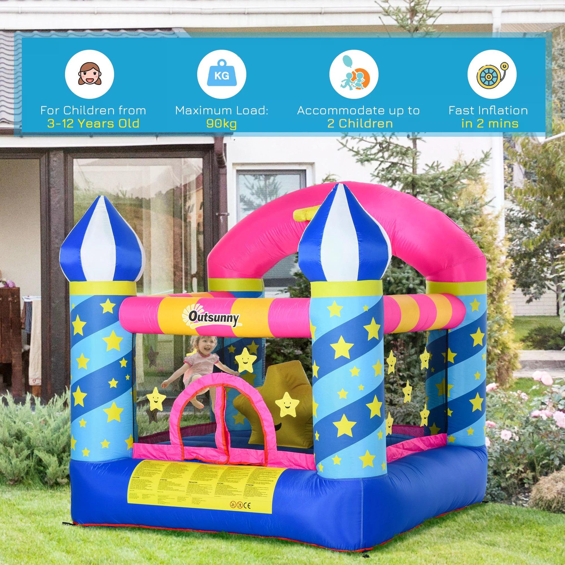 outsunny-kids-bounce-castle-house-inflatable-trampoline-basket-with-inflator-for-age-3-12-castle-stars-design-2-25-x-2-2-x-2-15m