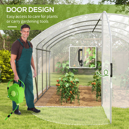 outsunny-polytunnel-greenhouse-walk-in-grow-house-with-uv-resistant-pe-cover-door-galvanised-steel-frame-4-x-3-x-2m-white