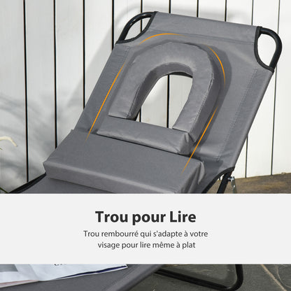 outsunny-sun-lounger-foldable-reclining-chair-with-pillow-and-reading-hole-garden-beach-outdoor-recliner-adjustable-grey