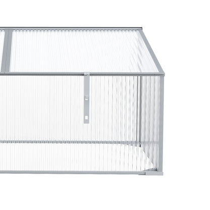 outsunny-garden-polycarbonate-cold-frame-greenhouse-grow-house-flower-vegetable-plants-bed-aluminium-frame-99l-x-60w-x-44h-cm