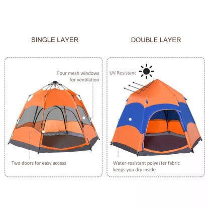 outsunny-six-man-hexagon-pop-up-tent-camping-festival-hiking-shelter-family-portable