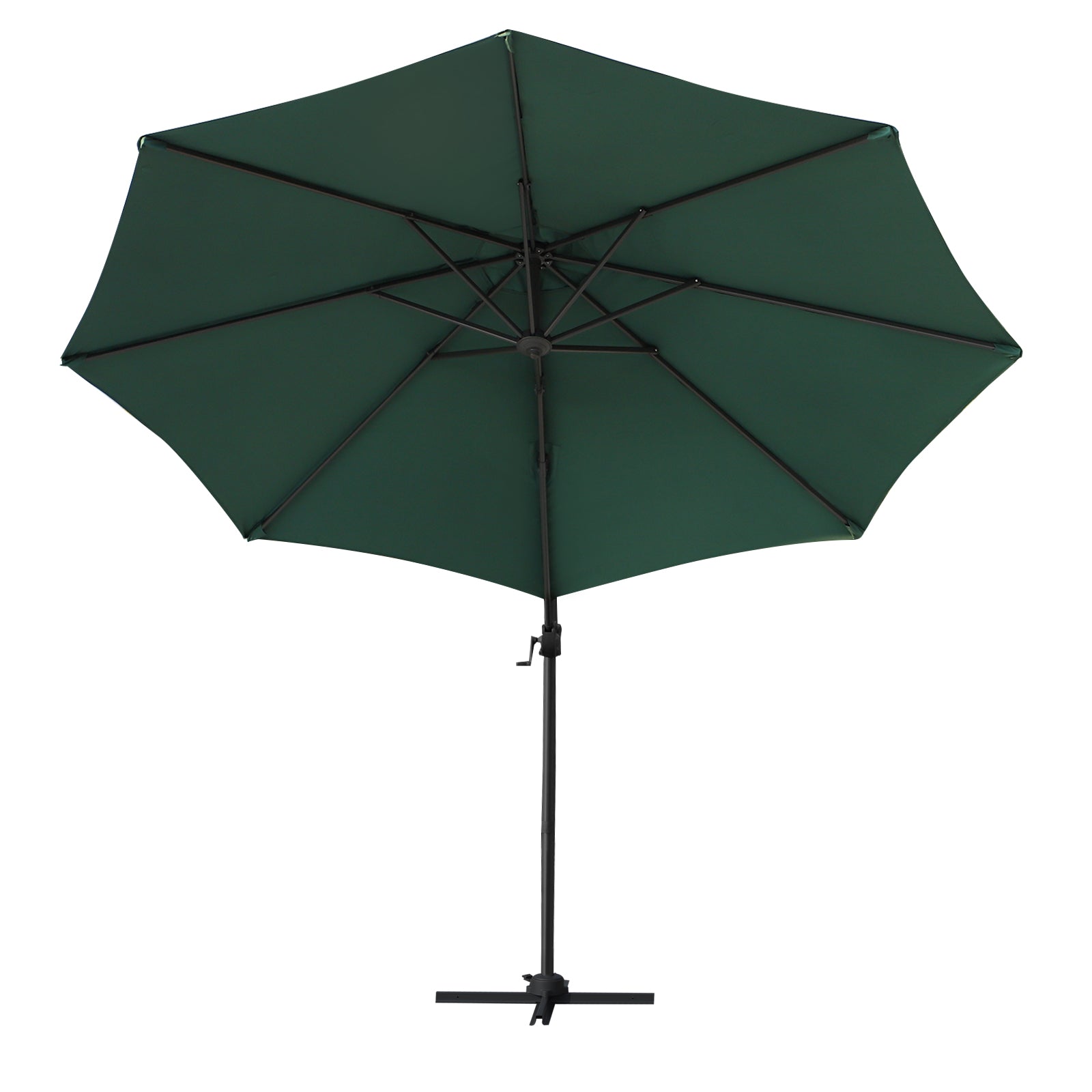 outsunny-3m-patio-offset-roma-parasol-cantilever-hanging-sun-shade-canopy-shelter-360-rotation-with-cross-base-green