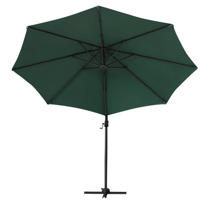 outsunny-3m-patio-offset-roma-parasol-cantilever-hanging-sun-shade-canopy-shelter-360-rotation-with-cross-base-green