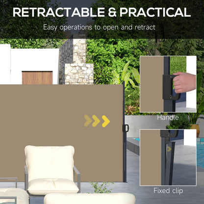 outsunny-retractable-side-awning-outdoor-privacy-screen-for-garden-hot-tub-balcony-terrace-pool-400-x-180cm-khaki