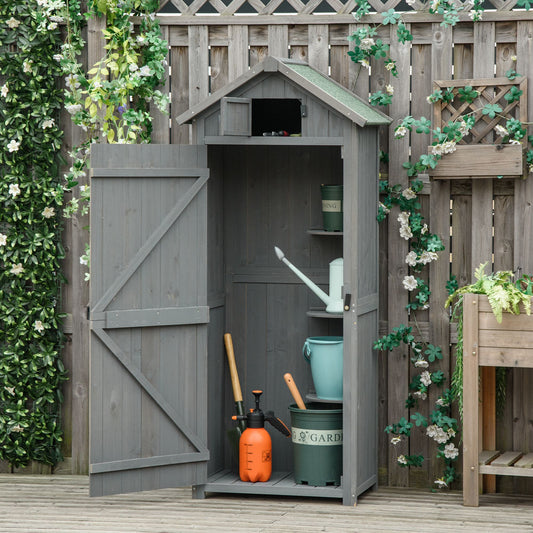 outsunny-garden-shed-vertical-utility-3-shelves-shed-wood-outdoor-garden-tool-storage-unit-storage-cabinet-77-x-54-2-x-179cm-grey