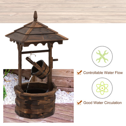 outsunny-fir-wood-outdoor-garden-decor-wishing-well-waterfall