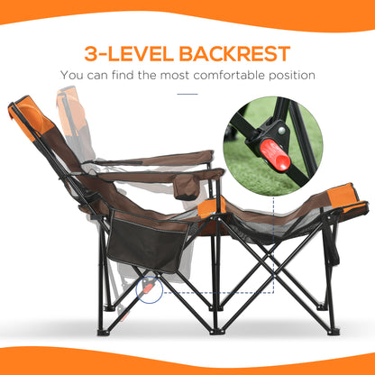 outsunny-foldable-reclining-garden-chairs-with-footrest-and-adjustable-backrest-portable-camping-chair-with-headrest-cup-holder-side-pocket-black