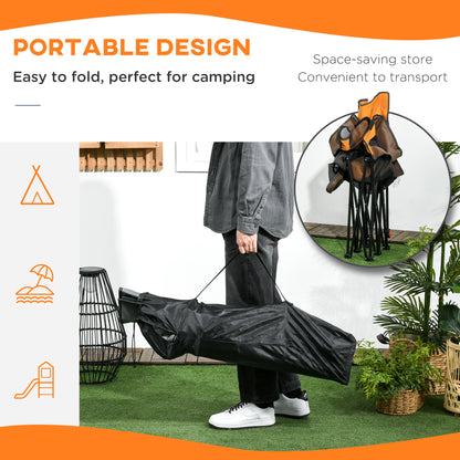 outsunny-foldable-reclining-garden-chairs-with-footrest-and-adjustable-backrest-portable-camping-chair-with-headrest-cup-holder-side-pocket-black