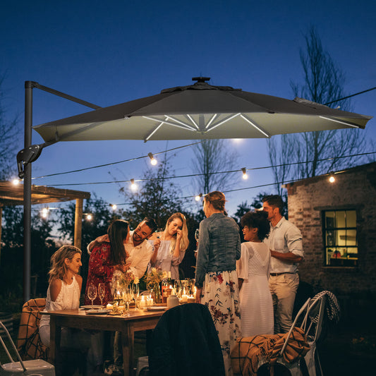 outsunny-3m-cantilever-roma-parasol-adjustable-garden-sun-umbrella-with-led-solar-light-aluminum-frame-tilt-crank-uv50-dark-grey