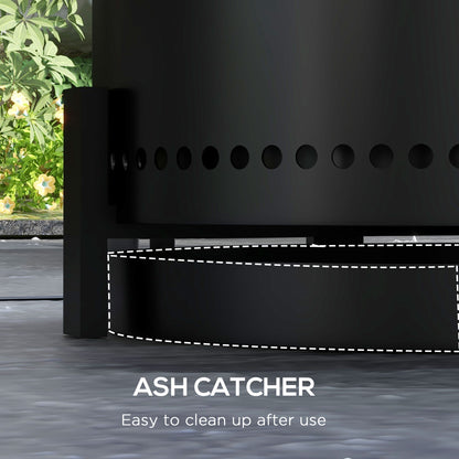 outsunny-smokeless-fire-pit-37cm-portable-wood-burning-firepit-with-poker-for-garden-camping-bonfire-party-metal-black