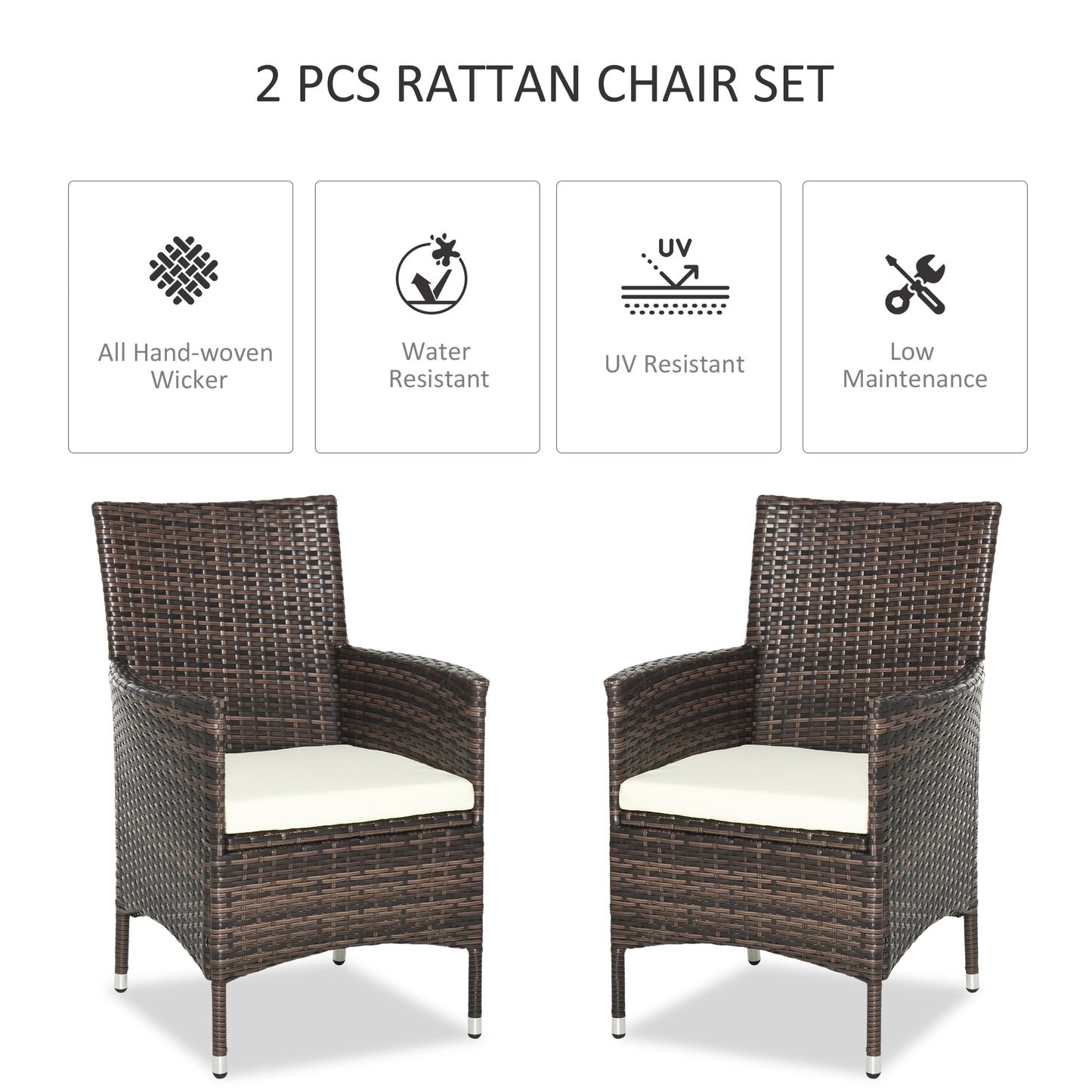 outsunny-2-seater-outdoor-rattan-armchair-dining-chair-garden-patio-furniture-w-armrests-cushions-mixed-brown
