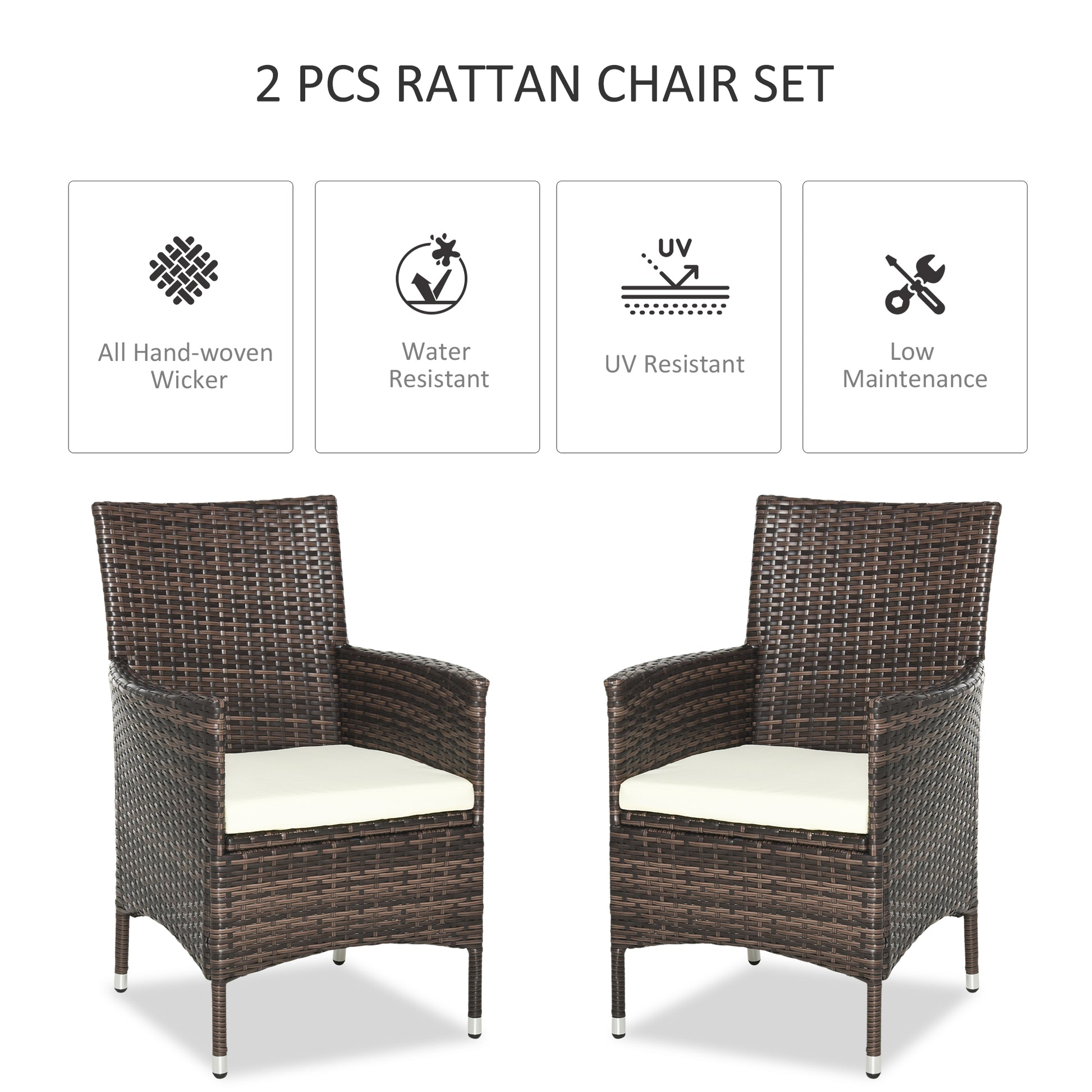 outsunny-2-seater-outdoor-rattan-armchair-dining-chair-garden-patio-furniture-w-armrests-cushions-mixed-brown