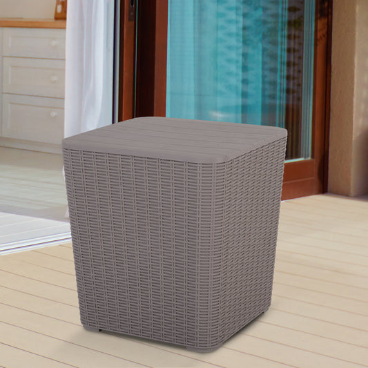 outsunny-50l-outdoor-rattan-effect-lift-top-ice-cooler-table-grey