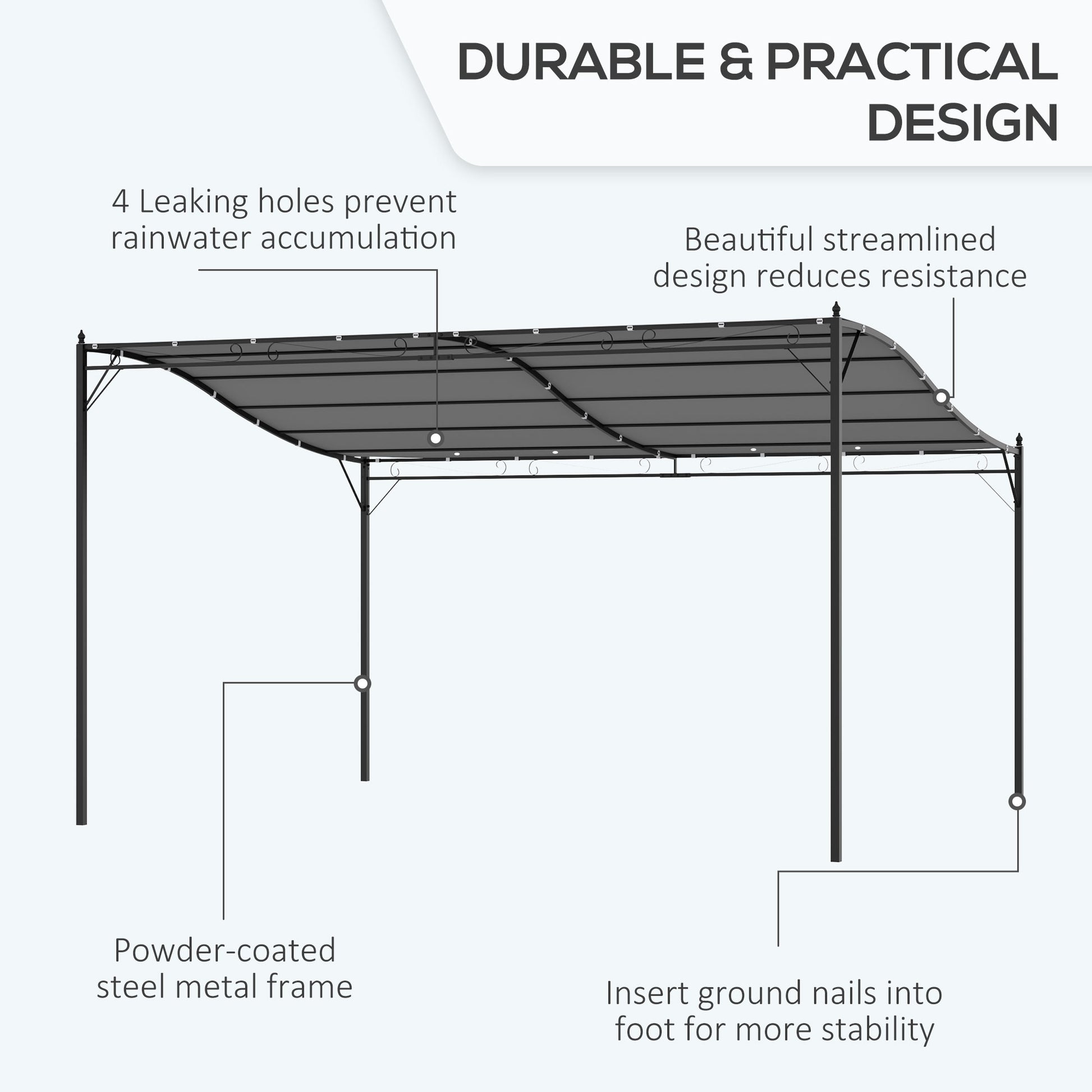 outsunny-4-x-3-meters-canopy-metal-wall-gazebo-awning-garden-marquee-shelter-door-porch-grey