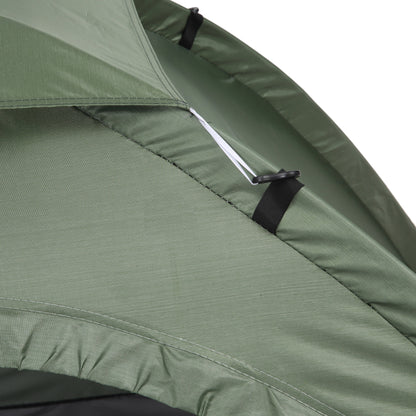 outsunny-2-person-camping-tent-camouflage-tent-with-zipped-doors-storage-pocket-portable-handy-bag-dark-green