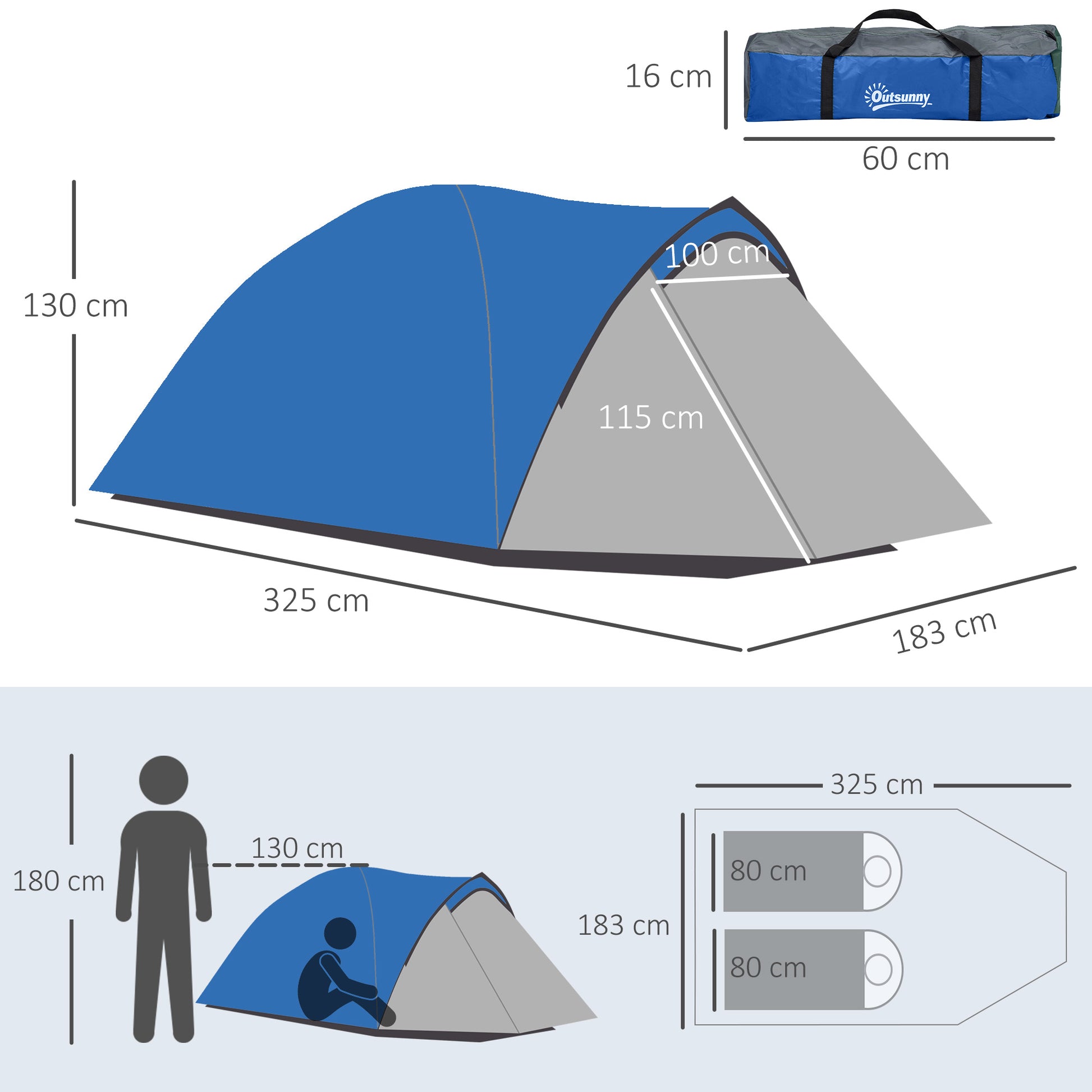 outsunny-dome-tent-for-2-person-camping-tent-with-large-windows-waterproof-blue-and-grey