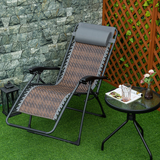 outsunny-outdoor-zero-gravity-folding-sun-lounge-chair-with-headrest-recliner-chair-w-cup-and-phone-holder-for-garden-balcony-deck-grey