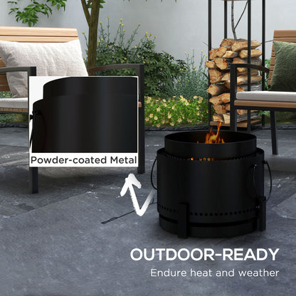outsunny-smokeless-fire-pit-37cm-portable-wood-burning-firepit-with-poker-for-garden-camping-bonfire-party-metal-black