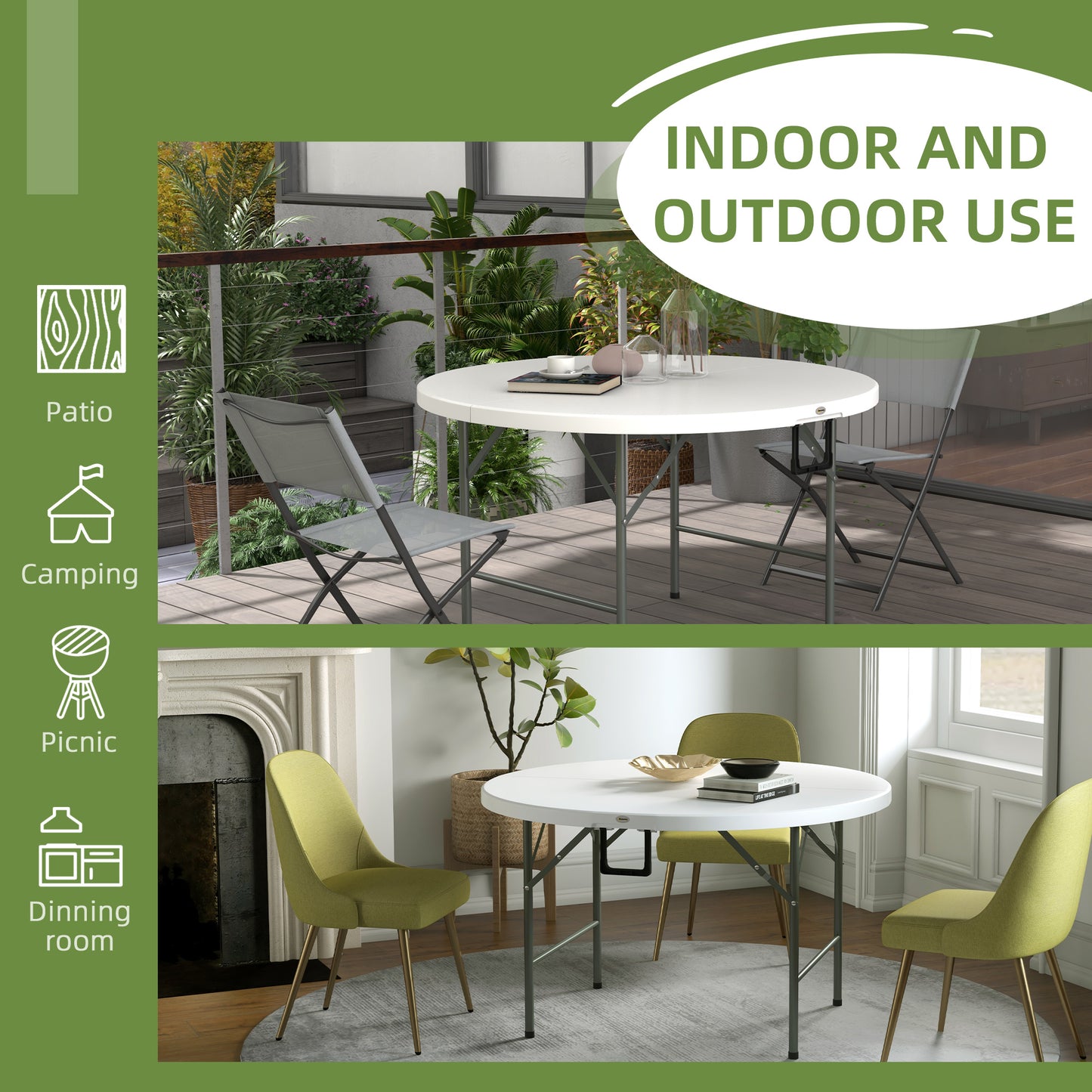 outsunny-122-folding-garden-table-outdoor-hdpe-round-picnic-table-for-6-patio-table-with-metal-frame-white