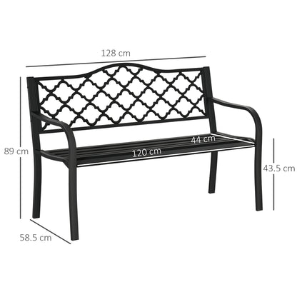outsunny-2-seater-outdoor-garden-bench-cast-iron-antique-park-loveseat-chair-with-armrest-for-yard-lawn-porch-patio-steel