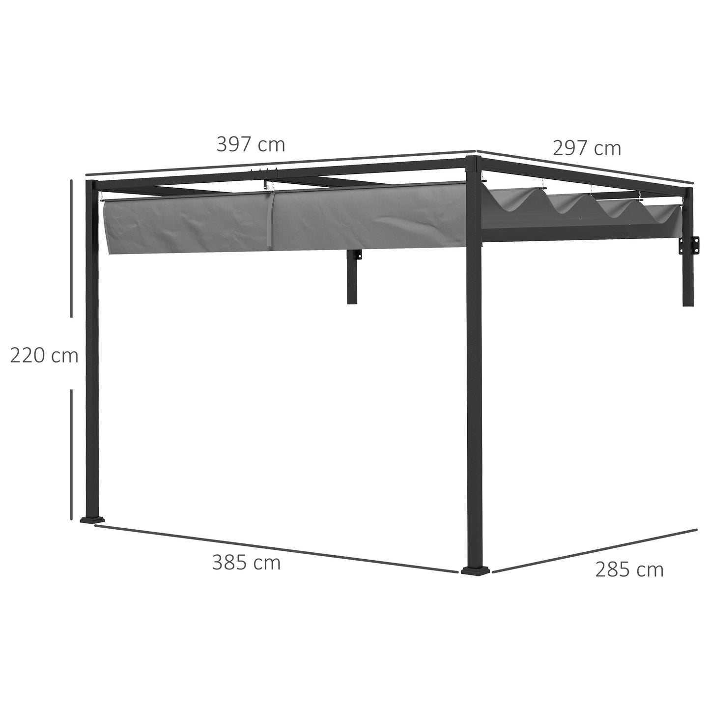 outsunny-3-x-4m-lean-to-pergola-metal-pergola-with-retractable-roof-for-grill-garden-patio-deck
