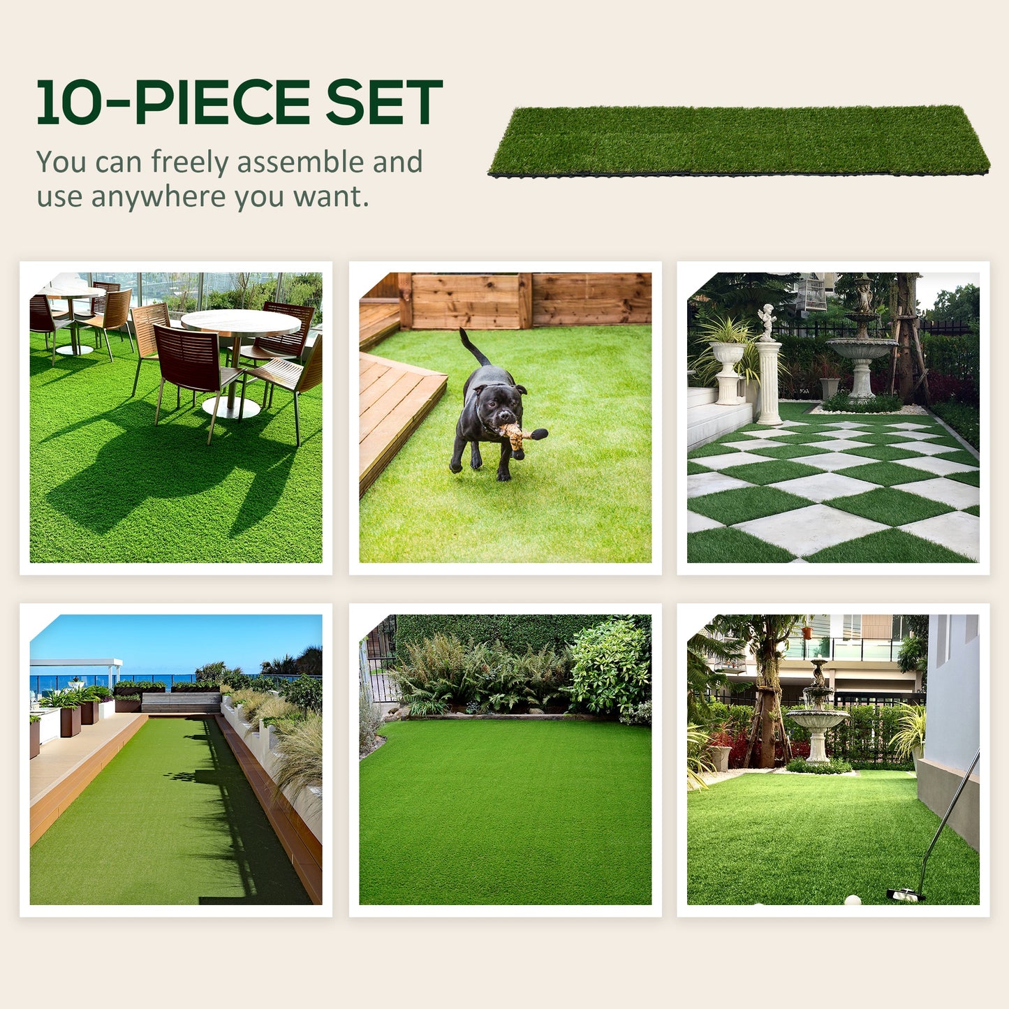 outsunny-10-pcs-30-x-30cm-artificial-grass-turf-25mm-pile-height-grass-carpet-fake-grass-mat-uv-resistance-for-outdoor