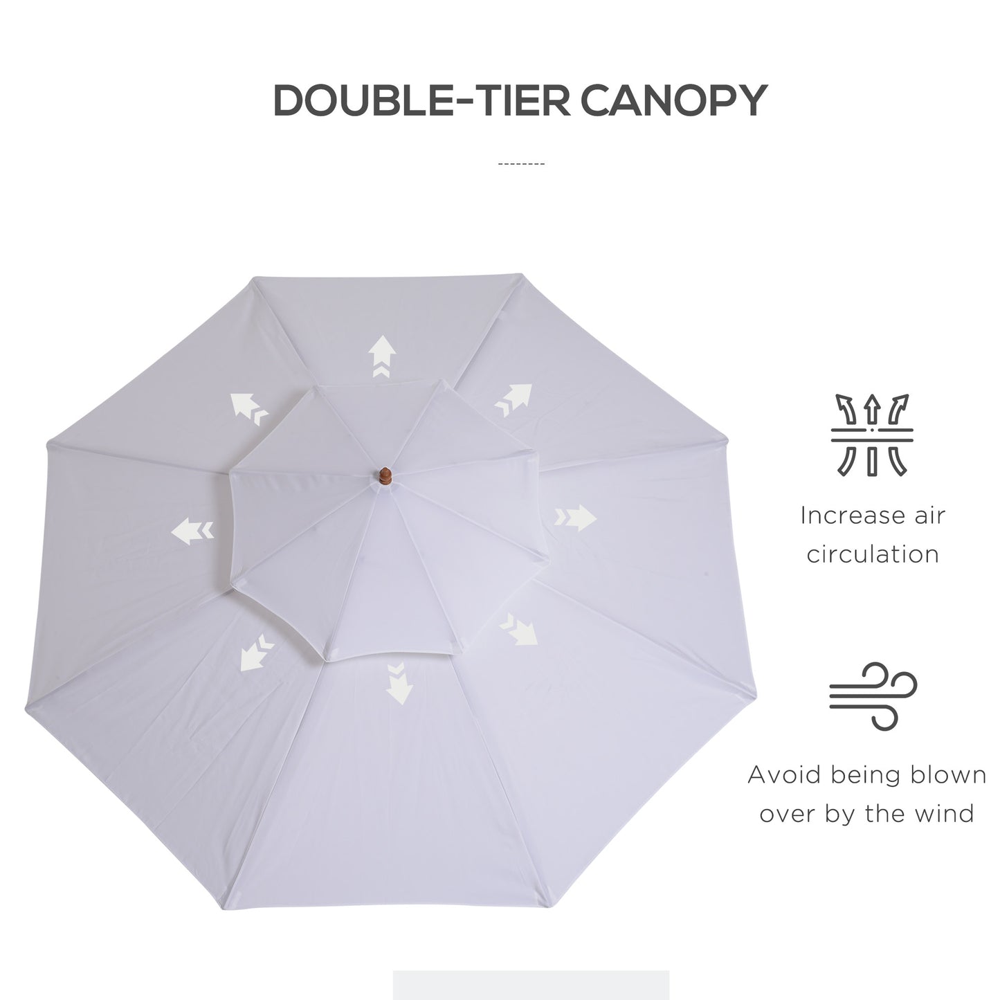outsunny-2-7m-patio-umbrella-double-tier-garden-parasol-umbrella-outdoor-sun-umbrella-sunshade-bamboo-parasol-cream-white