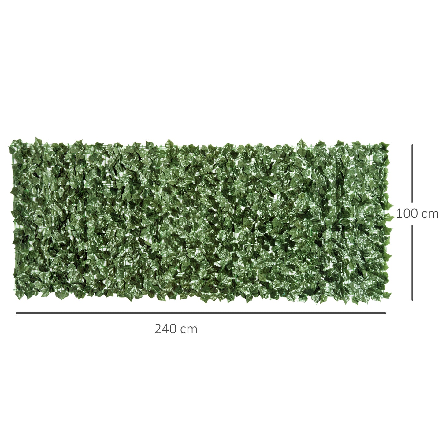outsunny-4-piece-artificial-leaf-hedge-screen-privacy-fence-panel-for-garden-outdoor-indoor-decor-dark-green-2-4m-x-1m