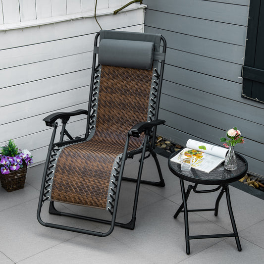 outsunny-outdoor-zero-gravity-folding-sun-lounge-chair-with-headrest-recliner-chair-w-cup-and-phone-holder-for-garden-balcony-deck-brown