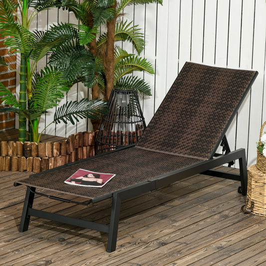 outsunny-outdoor-pe-rattan-sun-loungers-patio-wicker-chaise-lounge-chair-with-5-position-backrest-wheels-for-sun-room-garden-poolside-brown