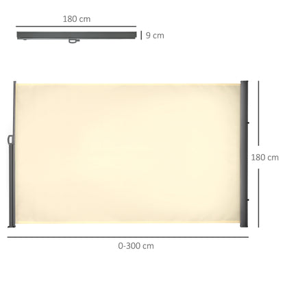 outsunny-retractable-sun-side-awning-screen-fence-patio-garden-wall-balcony-screening-panel-outdoor-blind-privacy-divider-3x1-8m-cream-white