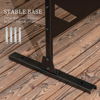 outsunny-privacy-screen-with-stand-and-ground-stakes-6-5ft-metal-outdoor-divider-decorative-privacy-panel-for-garden-patio-pool-hot-tub