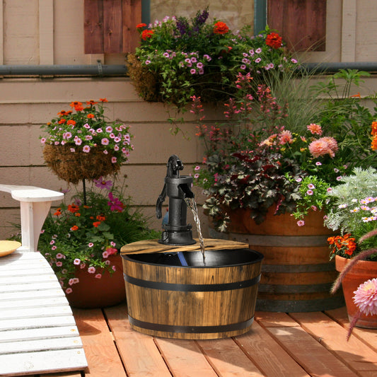 outsunny-1-tier-wooden-barrel-water-fountain-outdoor-garden-decorative-water-feature-w-electric-pump