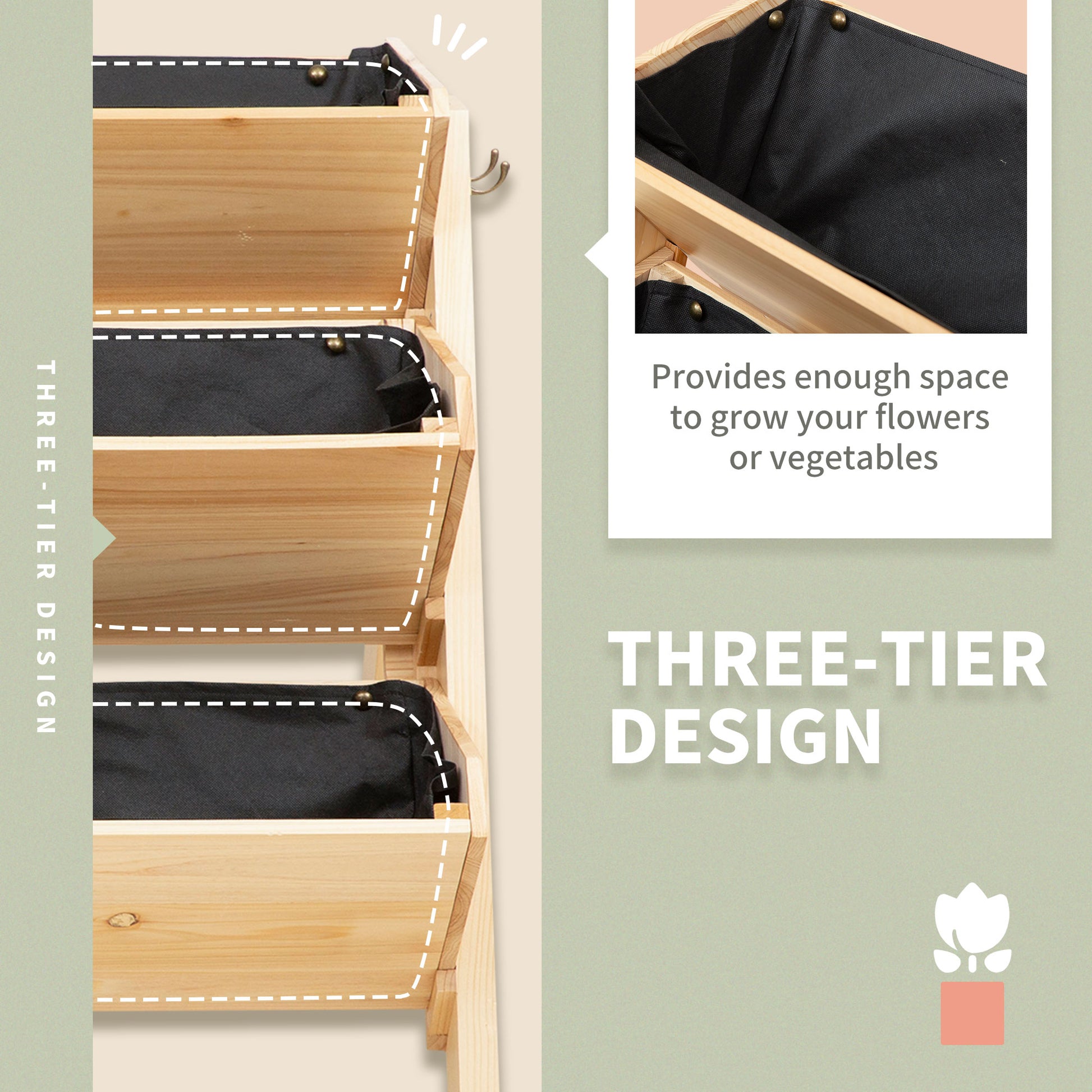 outsunny-3-tier-wooden-garden-raised-bed-vertical-plant-bed-with-clapboard-and-hooks-120-x-68-x-80cm