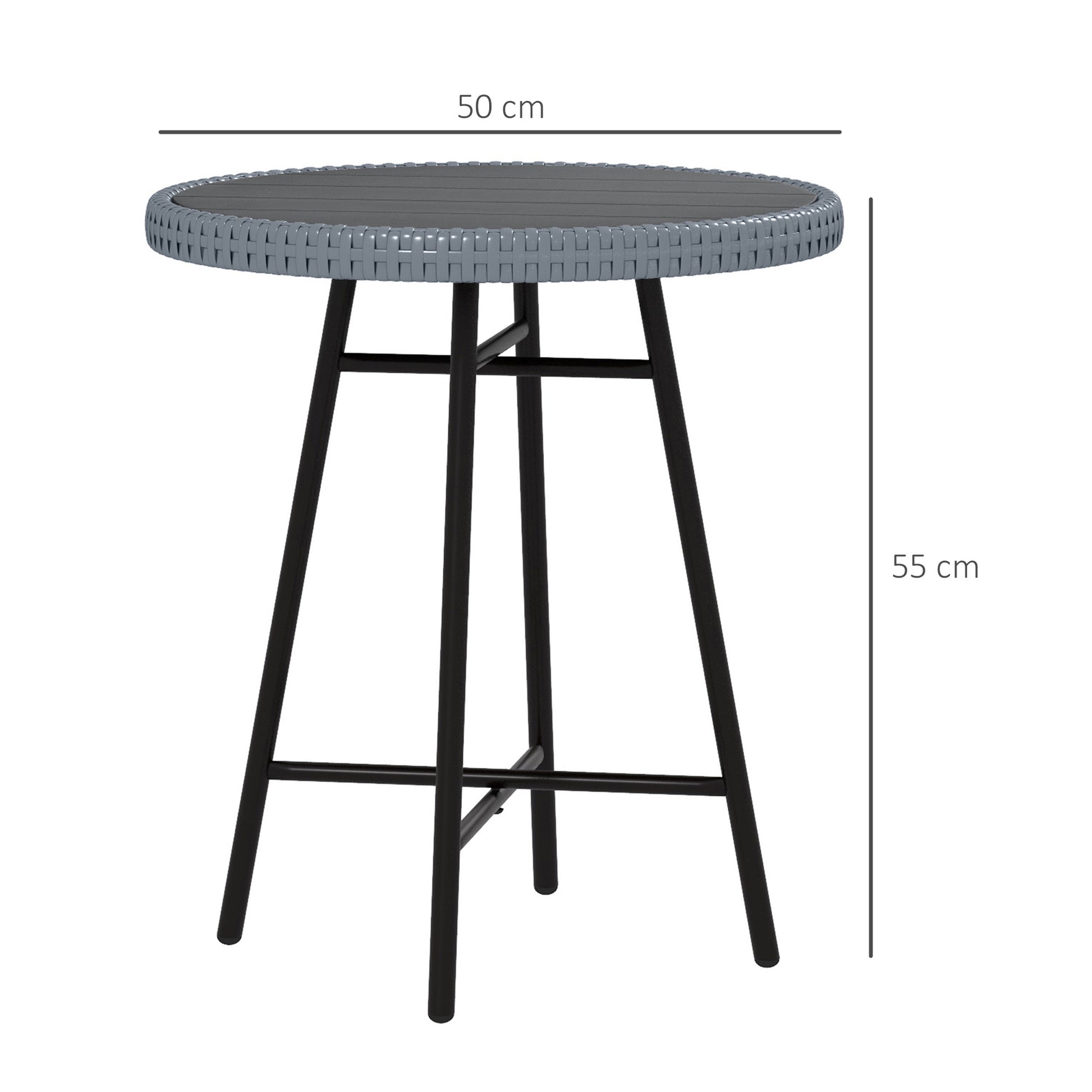 outsunny-pe-rattan-side-table-grey