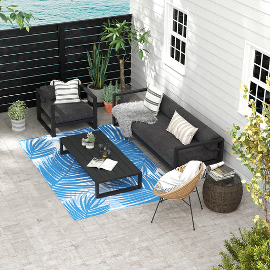 outsunny-plastic-straw-reversible-rv-outdoor-rug-with-carry-bag-182-x-274cm-blue-and-cream