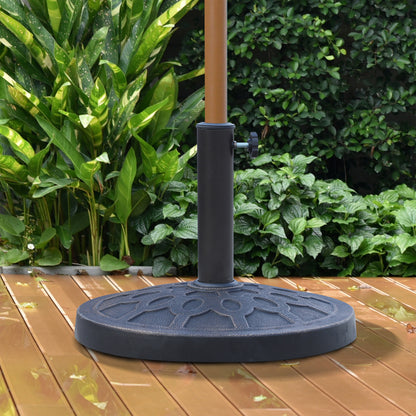outsunny-13kg-resin-umbrella-stand-holder-garden-parasol-base-for-38mm-or-48mm-outdoor-umbrella-poles-bronze-tone