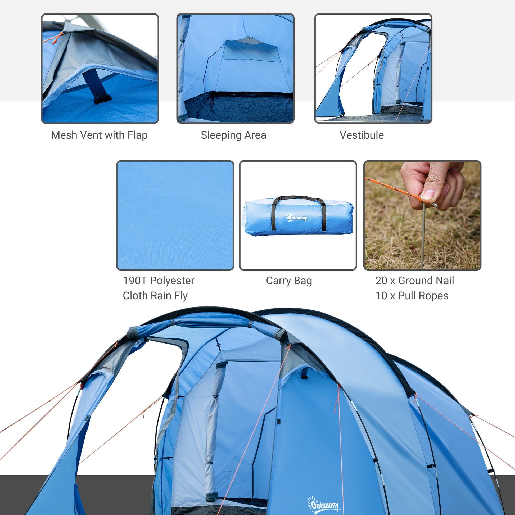 outsunny-2-3-man-tunnel-tents-w-vestibule-camping-tent-porch-air-vents-rainfly-weather-resistant-shelter-fishing-hiking-festival-shelter-home