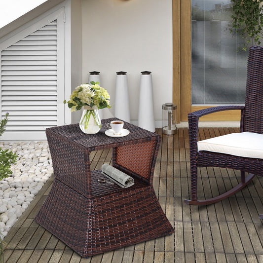 outsunny-outdoor-patio-rattan-wicker-coffee-table-bistro-side-table-w-umbrella-hole-and-storage-space-brown