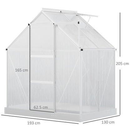 outsunny-walk-in-greenhouse-polycarbonate-panels-aluminium-frame-w-sliding-door-adjustable-window-inner-area-plant-flower-grow-6-x-4-ft