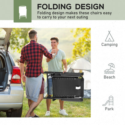 outsunny-2-pcs-patio-folding-chair-set-outdoor-portable-loungers-for-camping-pool-beach-deck-lawn-w-armrest-steel-frame-black