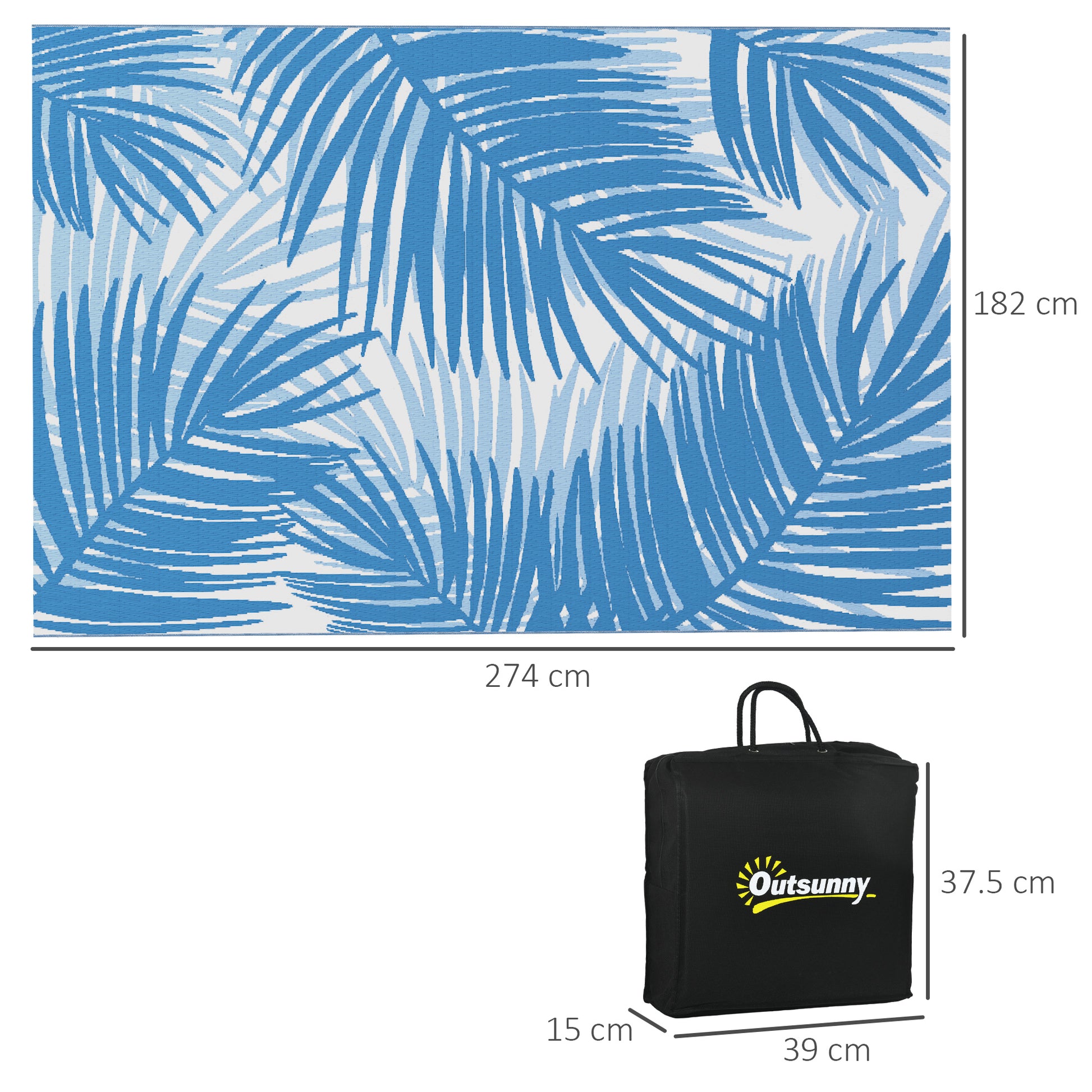 outsunny-plastic-straw-reversible-rv-outdoor-rug-with-carry-bag-182-x-274cm-blue-and-cream