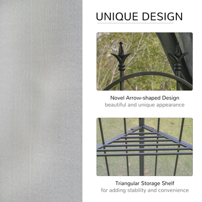 outsunny-3mx3m-garden-gazebo-double-top-outdoor-canopy-patio-event-party-wedding-tent-backyard-sun-shade-with-mesh-curtain-grey